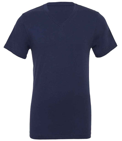 Canvas Unisex Jersey V Neck T-Shirt Navy