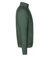 Fruit of the Loom Premium Zip Neck Sweatshirt Bottle Green