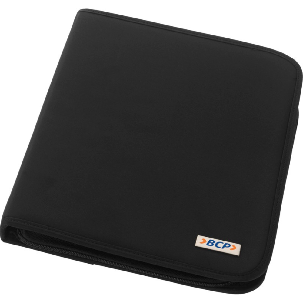 Branded Stanford deluxe A4 zippered portfolio