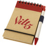 Branded Zuse A7 recycled jotter notepad with pen