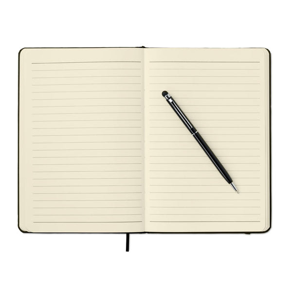 Branded A5 notebook w/stylus 72 lined