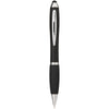 Nash coloured stylus ballpoint Black ink pen with black grip