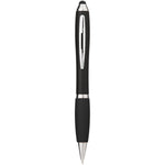 Branded Nash coloured stylus ballpoint Black ink pen with black grip