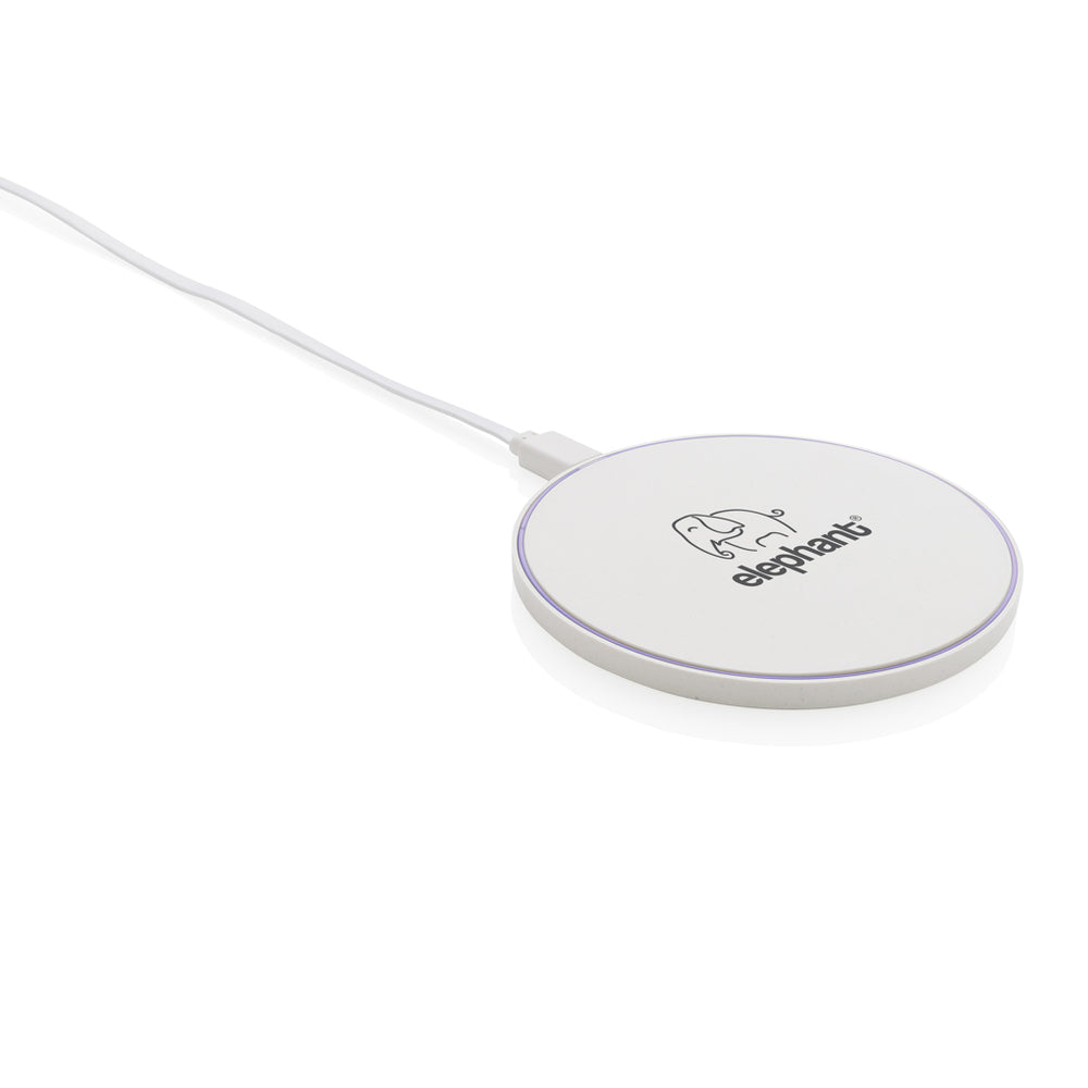 Branded RCS standard recycled plastic 10W wireless charger