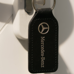 Recycled Imitation Leather Key Fob - Square Shape