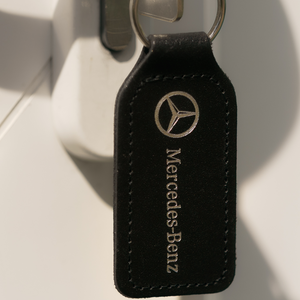 Recycled Imitation Leather Key Fob - Square Shape