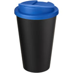 Branded Americano® Eco 350 ml recycled tumbler with spill-proof lid
