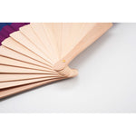 Branded Rainbow wooden hand fan