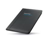 Branded A4 conference folder with leather cover