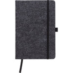 Branded Treworgie RPET felt notebook (A5)