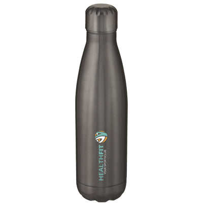 Branded Cove 500 ml vacuum insulated stainless steel bottle