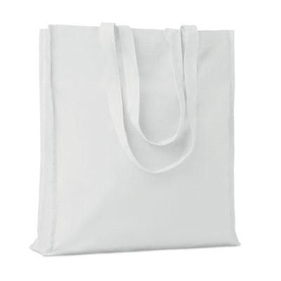 140gr/m² cotton shopping bag with Gusset