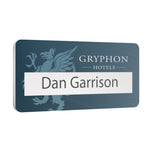 Matt Finish Reusable Name Window Badges