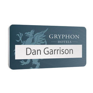 Matt Finish Reusable Name Window Badges