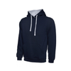Uneek Contrast Hooded Sweatshirt