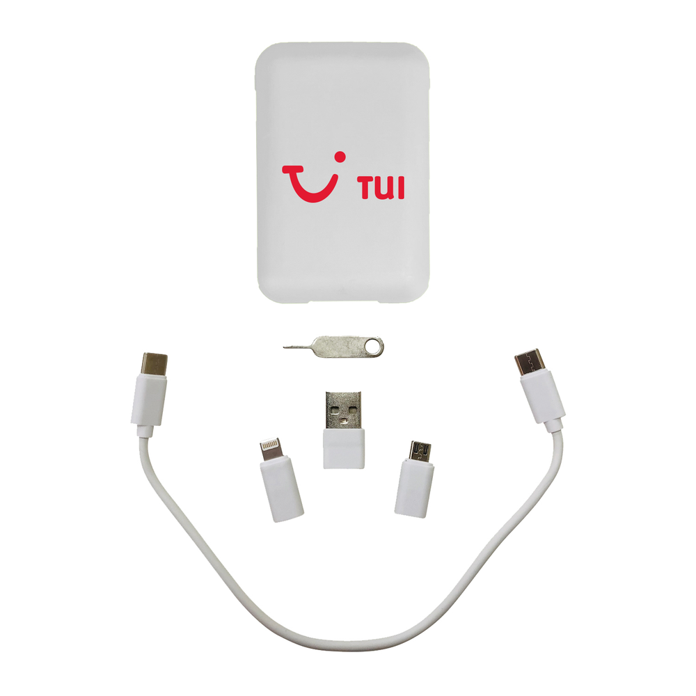 Branded Travel Charging Set with Phone Stand
