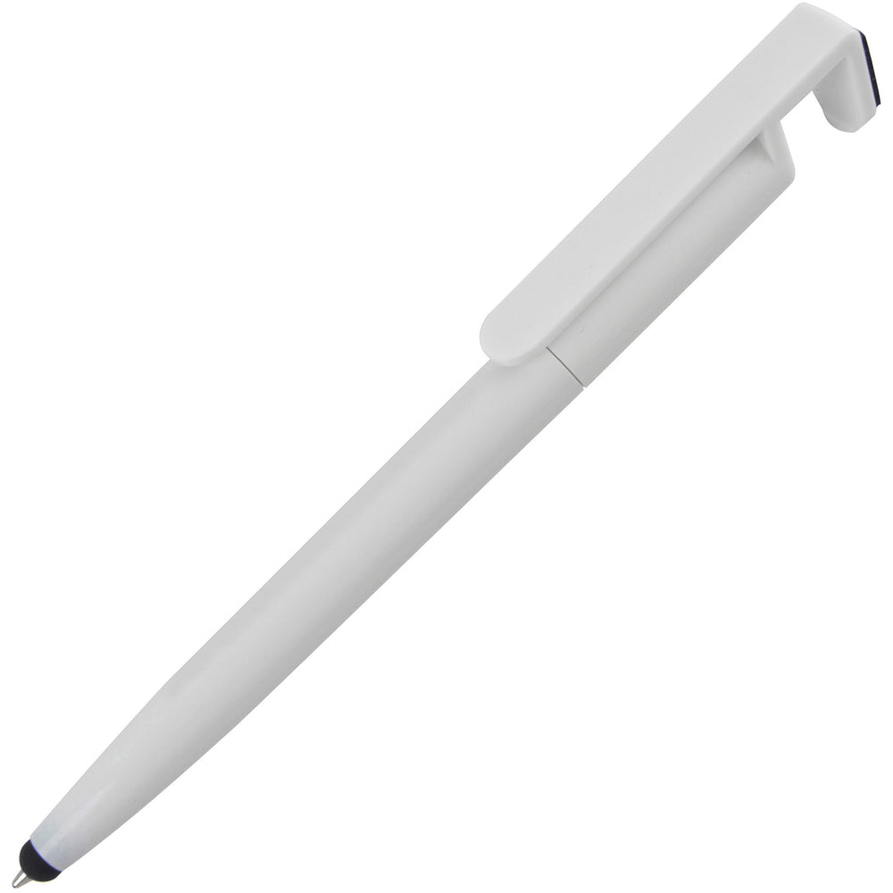 Branded PHONE-UP ball pen with phone cleaner/stylus