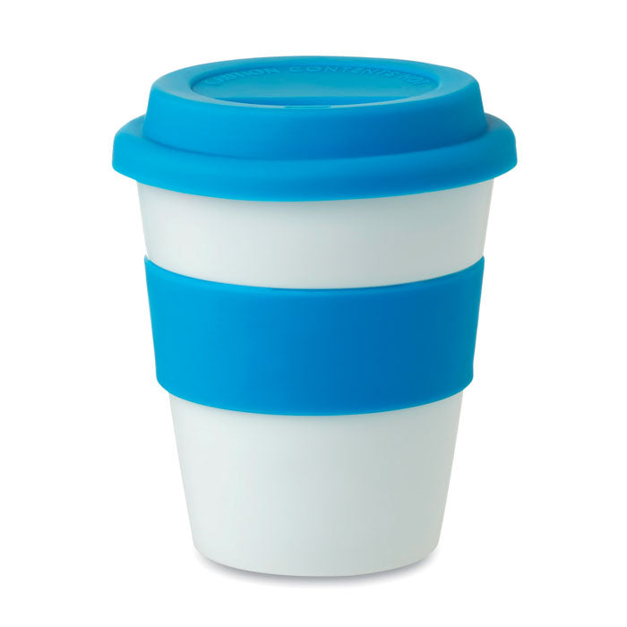Branded PP tumbler with silicone lid