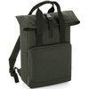 BagBase Recycled Twin Handle Roll-Top Backpack