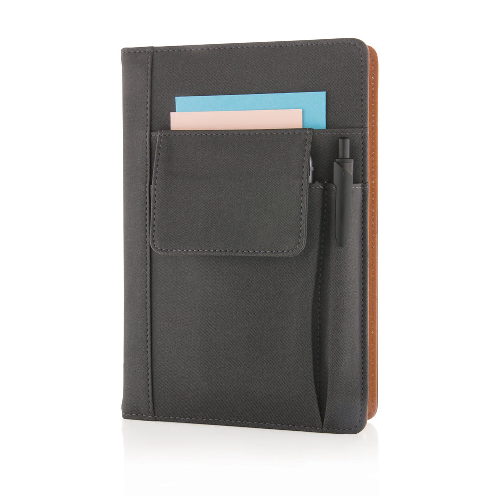 A5 Notebook with phone pocket