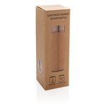 Branded Leak proof bamboo vacuum bottle