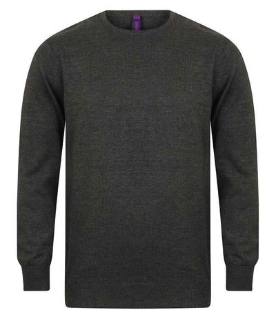 Henbury Lightweight Cotton Acrylic Crew Neck Sweater
