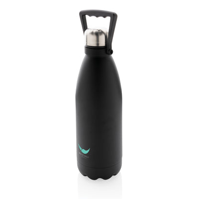 Branded RCS Recycled stainless steel large vacuum bottle 1.5L