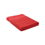 Towel organic cotton 180x100cm Red