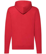 Fruit of the Loom Classic Zip Hooded Sweatshirt Red