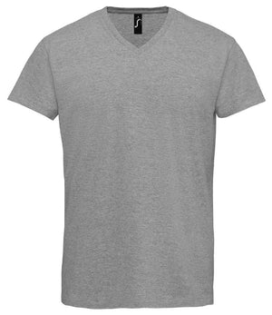 SOL'S Imperial V Neck T-Shirt Grey Marl