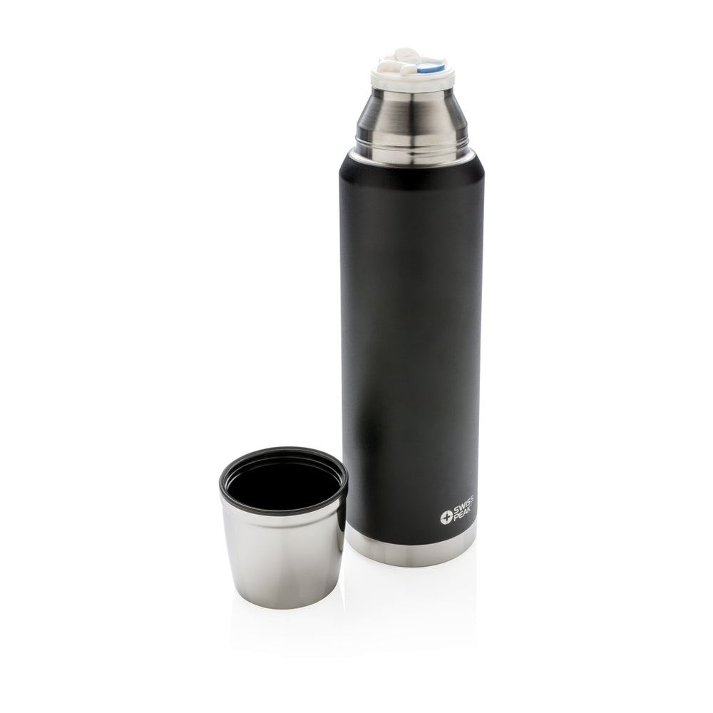 Branded Swiss Peak Elite 1L copper vacuum flask