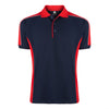 Orn Avocet Two Tone Poloshirt Navy/Red
