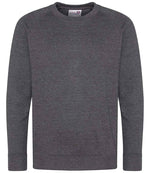 AWDis Academy Kids Raglan Sweatshirt Charcoal