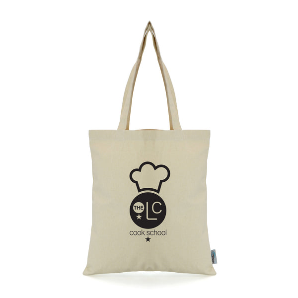 Branded 7oz Recycled Cotton Shopper. Long Handled