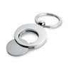 Branded Metal key ring with token
