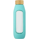 Tidan 600 ml borosilicate glass bottle with silicone grip