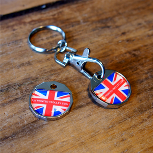 Express Metal Trolley Coin Keyring
