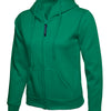 Branded Ladies Classic Full Zip Hooded Sweatshirt
