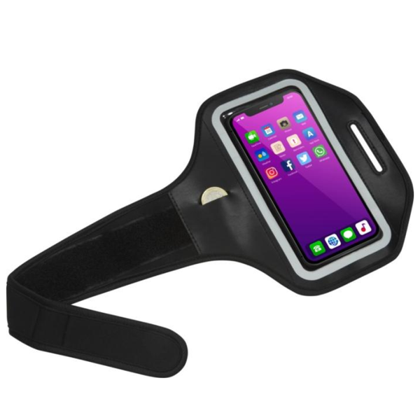 Haile reflective smartphone bracelet with transparent cover