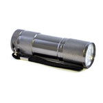 Branded Sycamore Solo 9 Led Metal Torch with batteries included