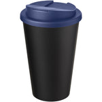 Branded Americano® Eco 350 ml recycled tumbler with spill-proof lid
