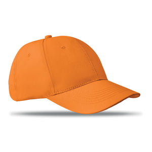 6 panels baseball cap Orange