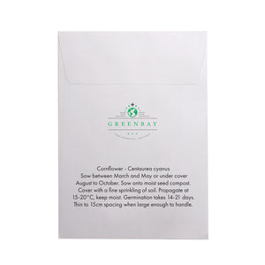 Seed Pack in White Paper Envelope Corn Flower