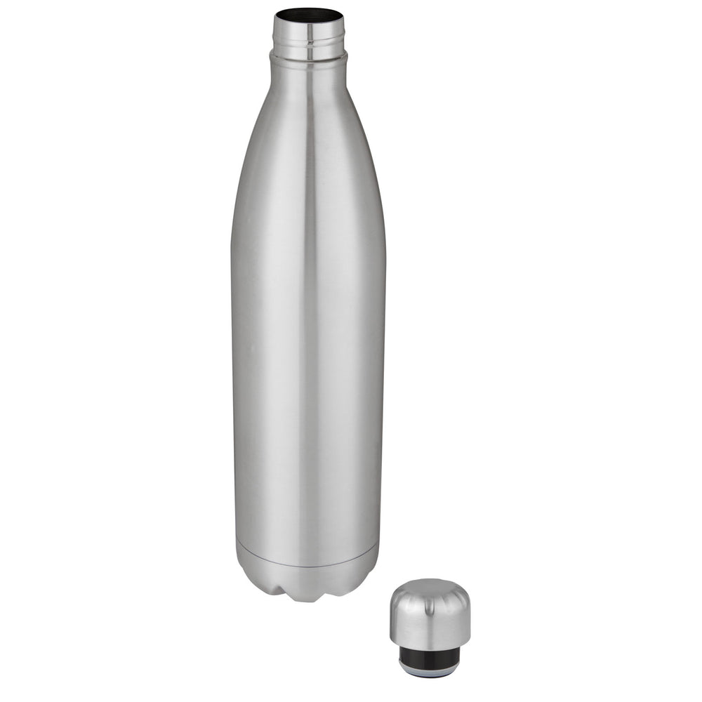Branded Cove 1 L vacuum insulated stainless steel bottle