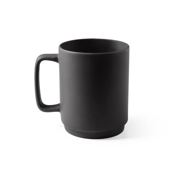 MIGHTY. Ceramic mug with cylindrical body 330 mL