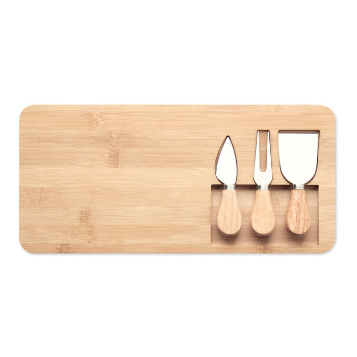 Branded Bamboo Cheese board set