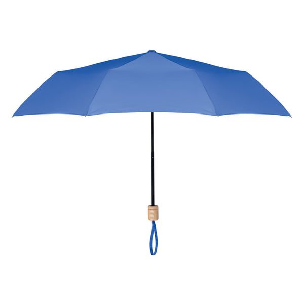21 inch RPET foldable umbrella Royal Blue