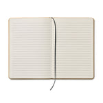 A5 recycled notebook 80 lined with elastic strap