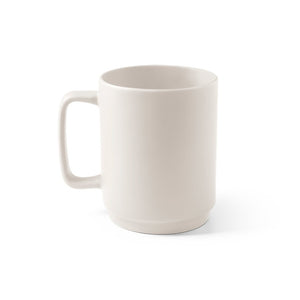 MIGHTY. Ceramic mug with cylindrical body 330 mL