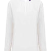 Branded Henbury Ladies Pleat Front Long Sleeve Blouse